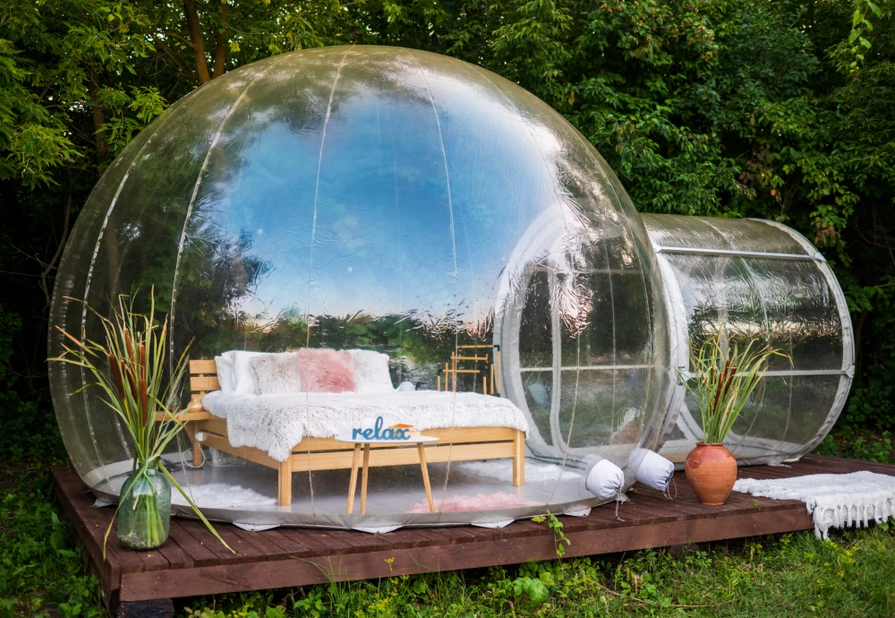 cozy bubble tent